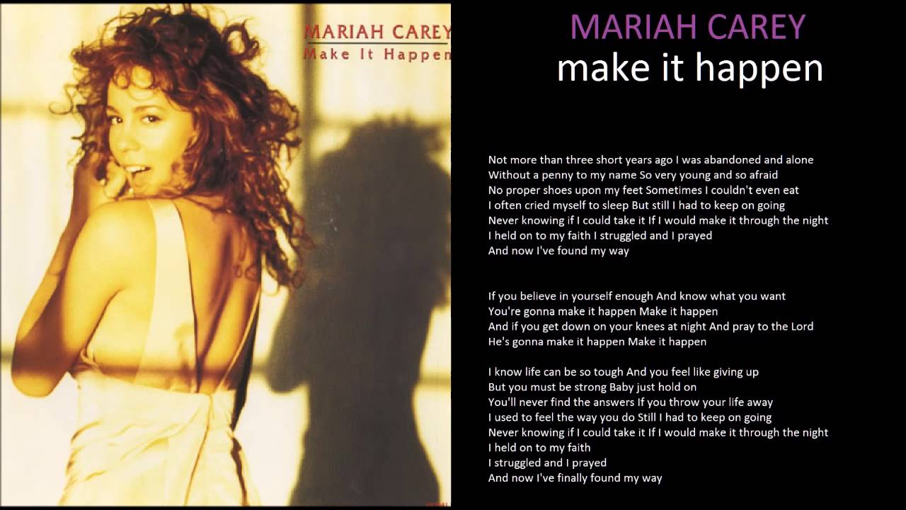 Mariah Carey Make It Happen Lyrics Youtube