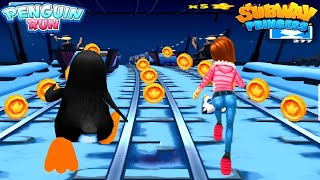 Subway Runner & Penguin🐧 Run Game - Entering Snow World Run | Android/iOS Gameplay HD screenshot 4