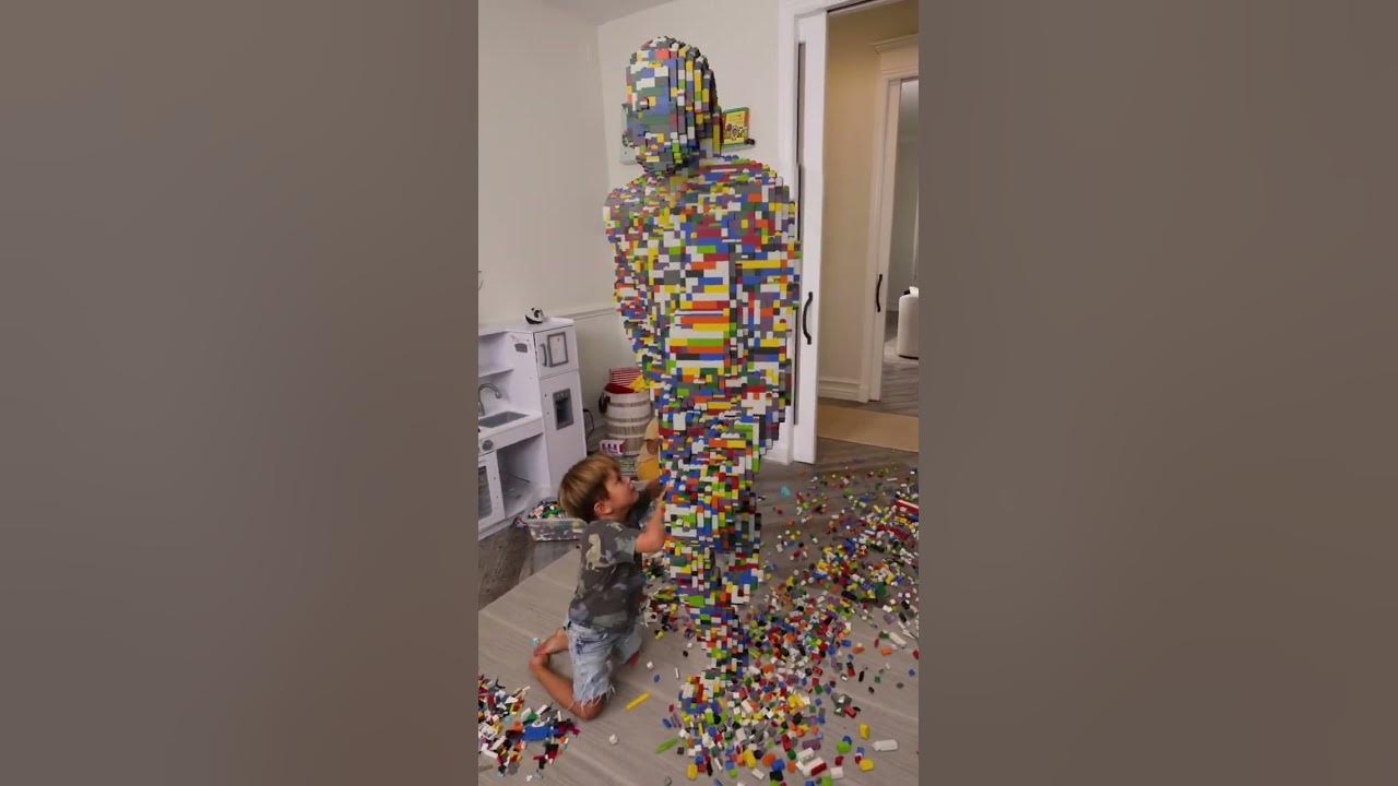 Smashing a 34,000 Brick Statue Smashing a 34,000 Brick Statue