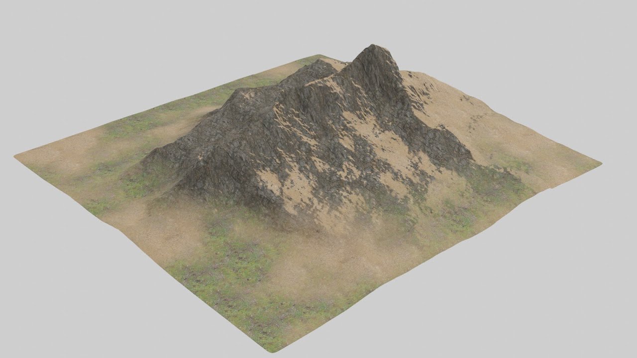 Procedural Nodes (part 19) - Hill or Mountain in Blender - YouTube