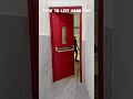 Push to left hand side door
