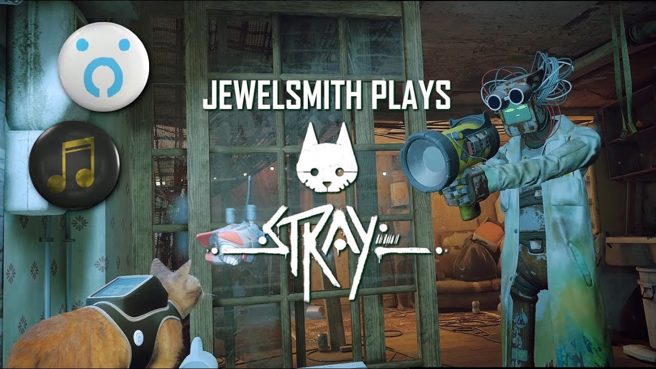 STRAY ep 4 Kitty Goes Back to the Future? Dead End Doc Defluxor Music Outsider Badge PC