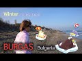 Winter at the beach in Burgas Bulgaria