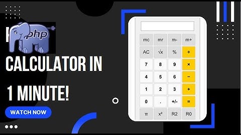 How To Create A Calculator in 1 Minute On PHP (Beginner Tutorial)