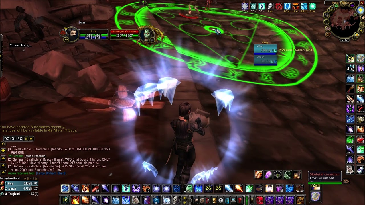 Stratholme One Pull 2 MagesGold Farm TBC 6 minute run YouTube