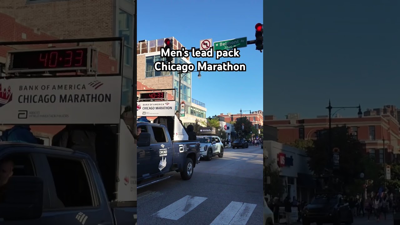 Men’s lead pack Chicago Marathon