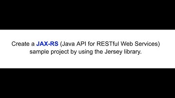 JAX-RS Jersey SampleProject
