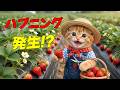 【衝撃】ハプニング発生！？苺狩りに挑戦したここにゃんに起きた悲劇…結末に涙が止まらない。