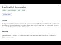 Organizing Block Demonstration