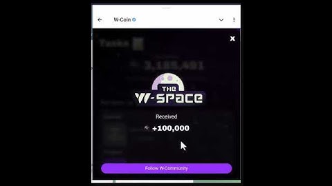 Watch Teh W-Space and Find a code  W Coin New Youtube Video InPut Code Here W-Coin Video Code Wcoin