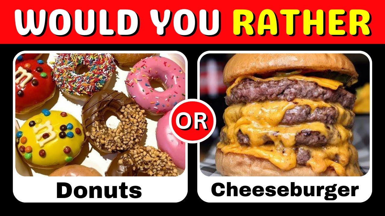 Would You Rather? Savory Vs Sweet Edition 🍕🍫 YouTube
