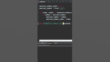 Python #Enumerate#findSmallestNumber#shorts#coding