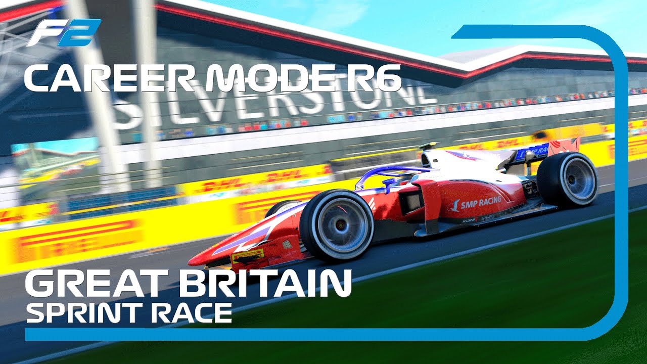 F1 2021 Career Mode #12 - F2 Silverstone Sprint Race [100% Race + Cockpit + No HUD]