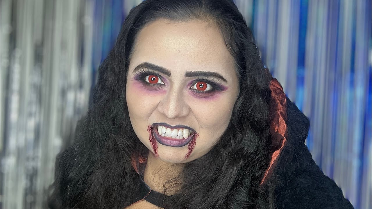 🧛‍♀️ Vampire Makeup Tutorial | Easy Dark & Glam Halloween Look 🩸
