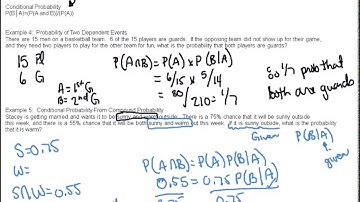 MDM4U 6.4 Dependent and Independent Events Video 3