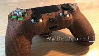 【PS4】木目調カスタムコントローラー [Custom Controller/Wood Grain Controller]