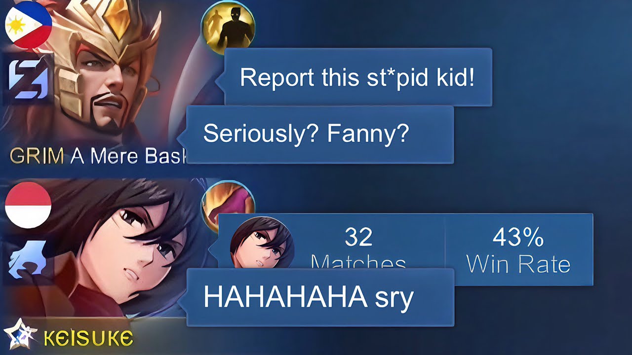 I PRETEND NUB FANNY AND MET THIS TRASHTALKER KID IN SOLO RANK!! ( he cry😂)