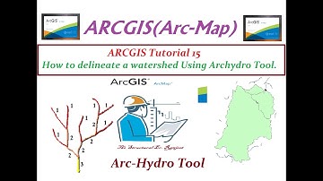 ARCGIS Tutorial 15 How to delineate a watershed Using Archydro Tool