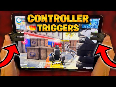 *NEW* CONTROLLER TRIGGERS for TABLETS in COD MOBILE! (Handcam + Unboxing)