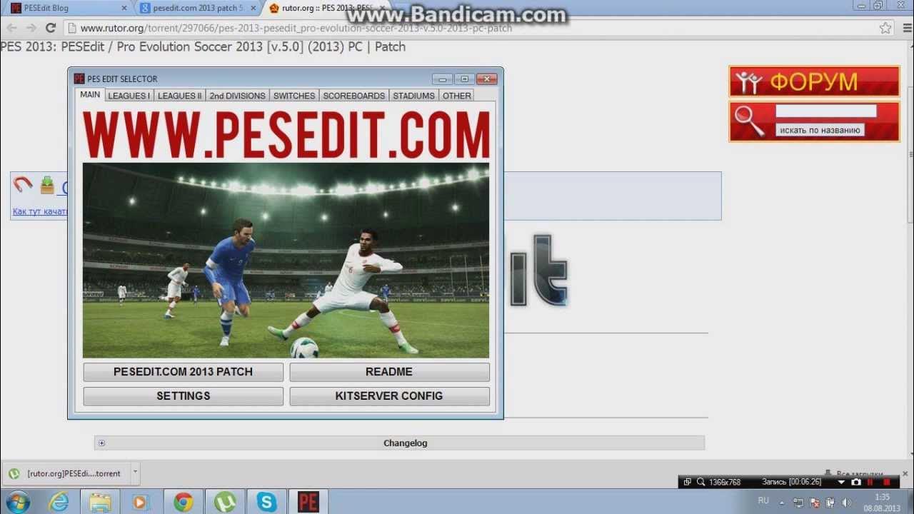 Cамый Лучший Патч!!! PESEdit.Com 2013 Patch V5.0 - YouTube