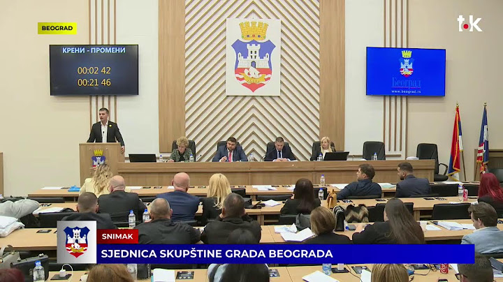 Sjednica Skupštine grada Beograda