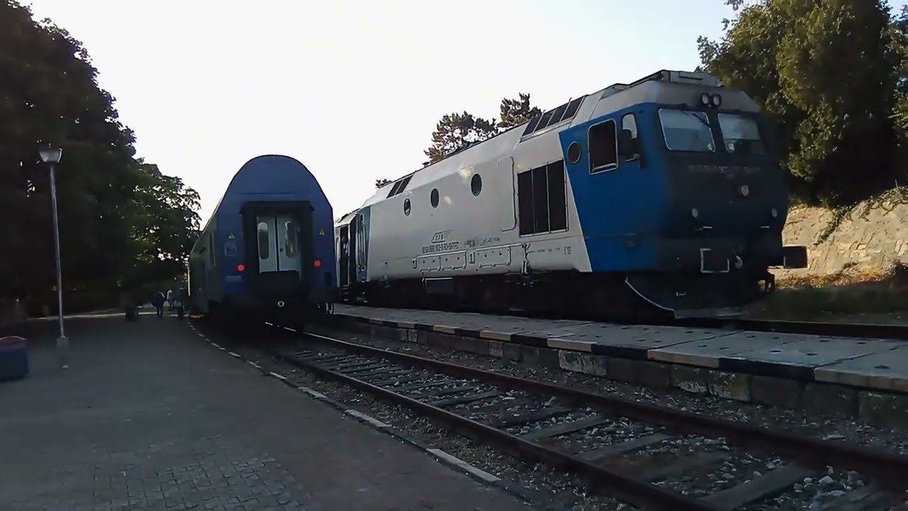 Mangalia Sibiu și Constanța Mangalia în gara Eforie Sud.     26.06.2025