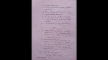 #Mechanics of solid -l ( math)# 3 sem ( m. sc )# cblu university  (2023) # question  paper