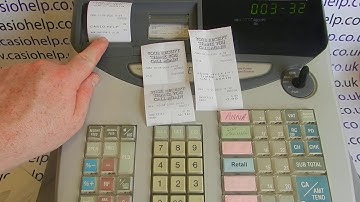 Programming Shop Name On Till Receipt Casio TE-100 / TE-2000 / PCR-T100 / PCR-T2000