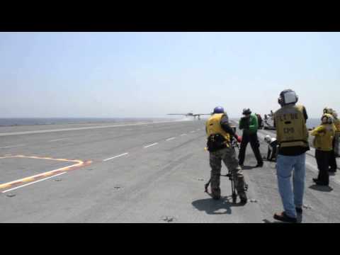 SECNAV observes the X-47B launch