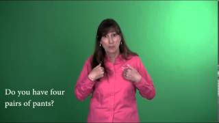 Sign Language - Level 1: Plurals Using Numbers