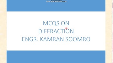 MCQS ON Diffraction