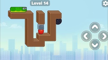 Snake Puzzle Slither to Eat Level 14 Walkthrough Solution