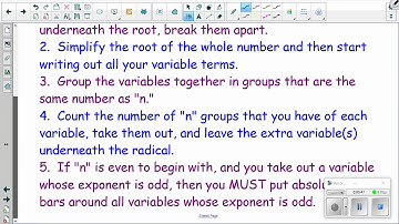 6-4 Video, Rational Exponents, Simplifying Roots & Radical Expressions