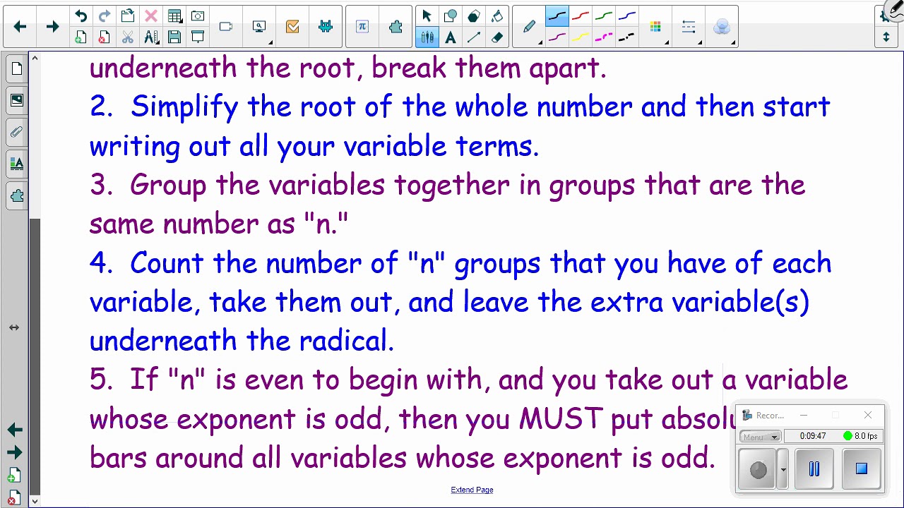 6-4 Video, Rational Exponents, Simplifying Roots & Radical Expressions ...