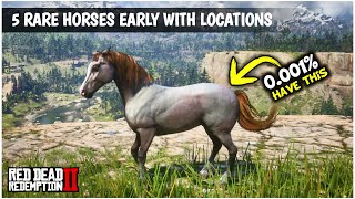 All 5 Rare Arabian Horse Locations | Red dead redemption 2 |