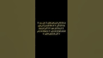 آية تهز القلب من سورة التين #القرآن_الكريم #غزة #راحة_نفسية #quran #تلاوة_خاشعة #قرآن #تلاوة
