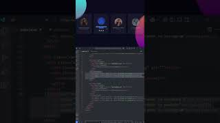 Creative Our Team Section Using HTML & CSS #shorts #html5