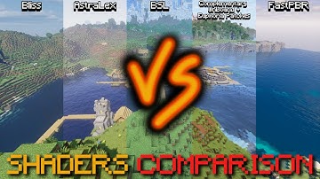 Minecraft Shaders Test 1 - Bliss vs AstraLex vs BSL vs Complementary vs FastPBR