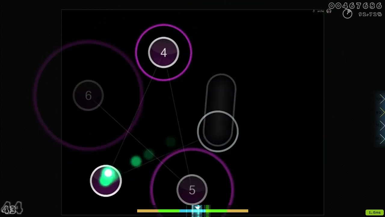 going nuts on vaxei osu map in osu game