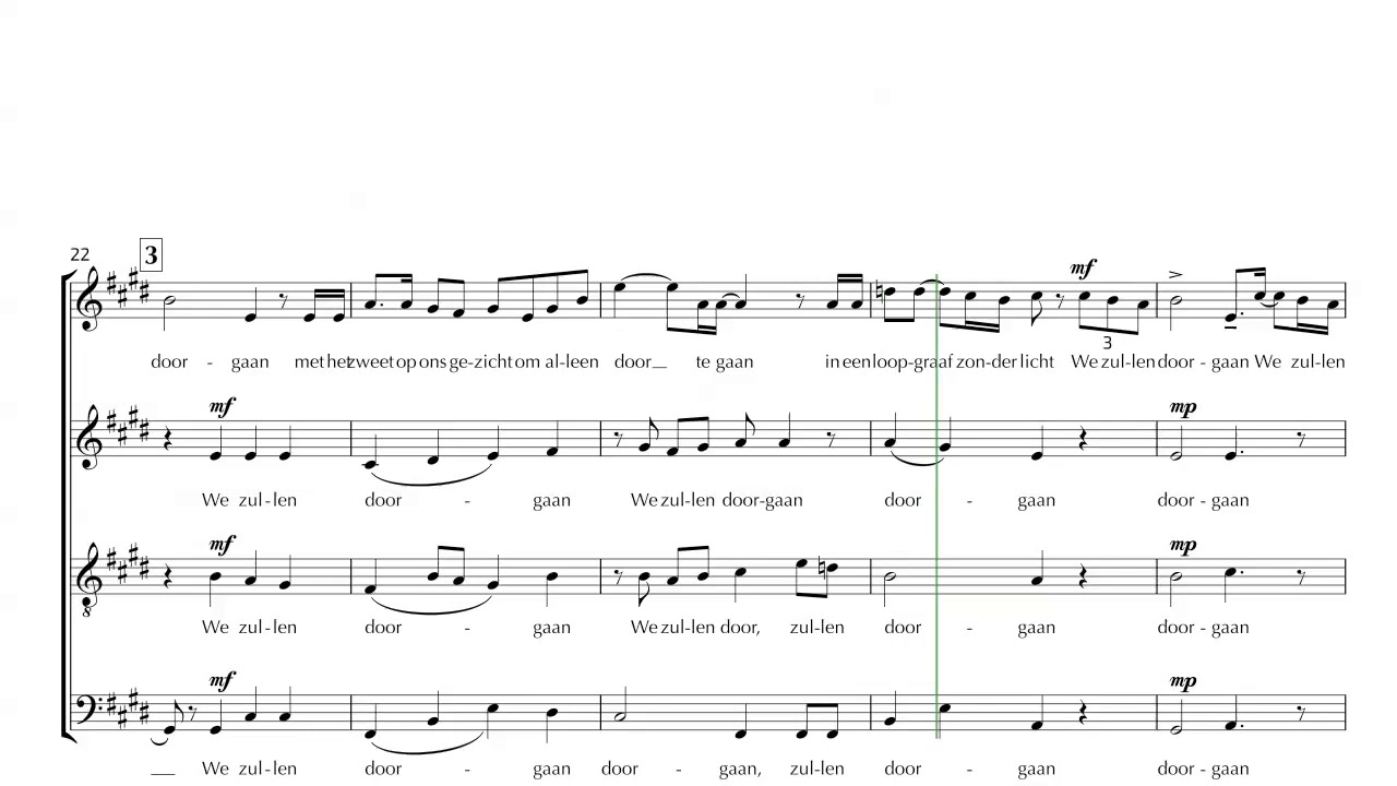 Ramses Shaffy - We Zullen Doorgaan (Choir cover, SATB) - YouTube