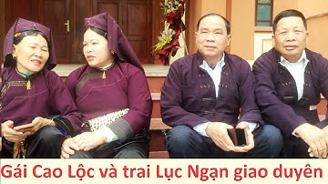Gái Cao Lộc và trai Lục Ngạn hát sli hội Chũ