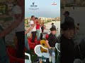 فرحة جماهير الساحل الشمالي بالهدف الثاني لمنتخب مصر