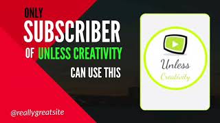 Full NEW!! style animation  | subscribe button green screen #Subscribe_button #Unless_Creativity News