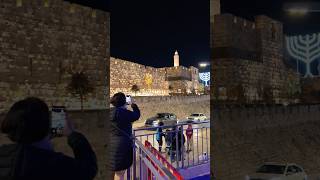 Hanukkiah And The Tower Of David, Jerusalem, Israel 2025