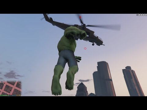 GTA V New HULK mod gameplay