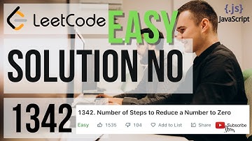 LEETCODE SOLUTION 1342 | Number of Steps to Reduce a Number to Zero | LEETCODE CONTEST | EASY |