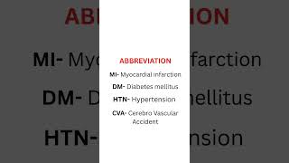 Medical abbreviation #cpt #medicalcoding #icd #cpc #physiology