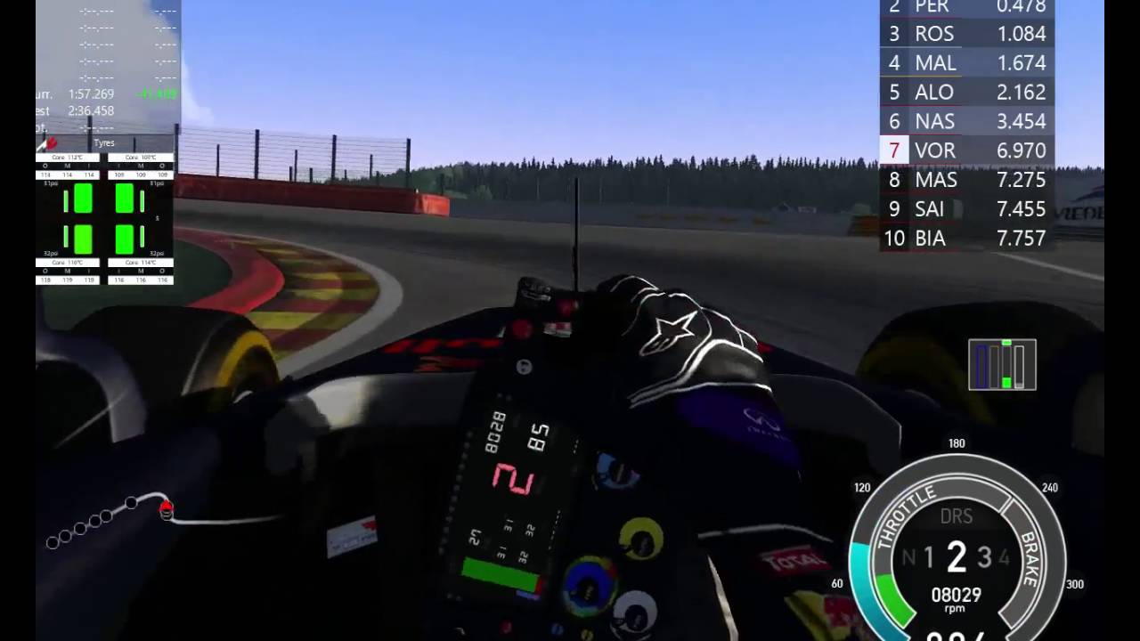 Assetto Corsa 1st lap with mod ACFL F1 2016