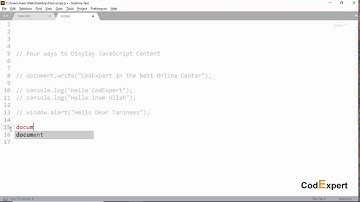 23 Using document write, window alert, innerHTML, console log in JavaScript in Urdu/Hindi