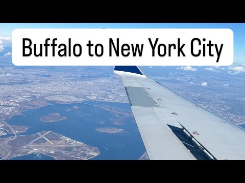Buffalo Airport, New York State | Flying from Buffalo to New York City, USA | Winter 2024